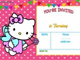 Birthday Invitation Card Template Hello Kitty Personalized Hello Kitty Birthday Invitations