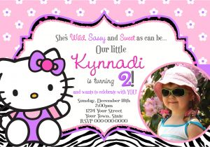 Birthday Invitation Card Template Hello Kitty Personalized Hello Kitty Birthday Invitations Updated