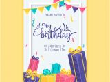 Birthday Invitation Card Template Psd Birthday Invitation Vectors Photos and Psd Files Free