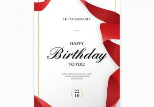 Birthday Invitation Card Template Vector Coreldraw
