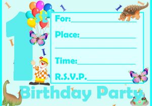Birthday Invitation Cards for 1 Year Old Birthday Card Invitations Birthday Invitation Cards for