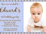 Birthday Invitation Cards for 1 Year Old Free Bday Invitation Card for 1 Year