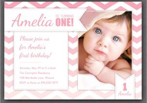 Birthday Invitation Cards for 1 Year Old Free Free One Year Old Birthday Invitations Template Drevio