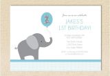 Birthday Invitation Elephant Template Elephant Birthday Invitation Set Of 12