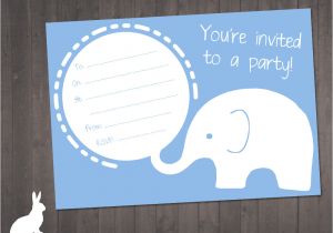 Birthday Invitation Elephant Template Free Party Printables Ruby and the Rabbit Page 2