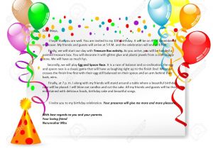Birthday Invitation format In English Birthday Party Invitation Letter English for Life