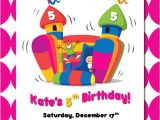 Birthday Invitation Graphics Template Bounce House Birthday Invitation Printable Just Click