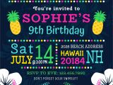 Birthday Invitation Graphics Template Colorful Polynesian Birthday Party Vector Invitation