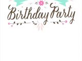 Birthday Invitation HTML Template Teenage Birthday Invitations Free Printable