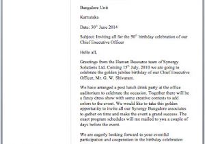 Birthday Invitation Letter format In Hindi Birthday Invitation Letter Free Sample Letters
