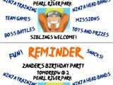 Birthday Invitation Reminder Template Naruto themed Birthday Party