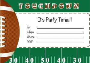 Birthday Invitation soccer Template Free Football Party Printables From by Invitation Only Diy