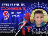 Birthday Invitation Spiderman theme Spiderman Birthday Party Invitation Templates Home Party