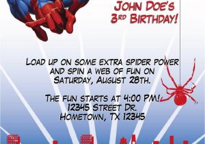 Birthday Invitation Spiderman theme Spiderman Birthday Party Leslie Designs Stuff Spiderman