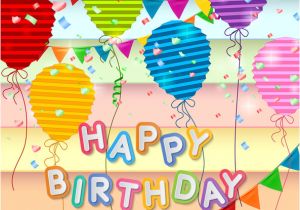 Birthday Invitation Template Adobe Illustrator 3d Free Download Happy Birthday Card Free Vector Download