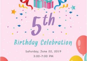 Birthday Invitation Template Adobe Illustrator Free Birthday Party Invitation Template In Adobe Photoshop