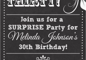 Birthday Invitation Template Adults Chalkboard Look Adult Birthday Party Invitation by