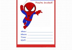 Birthday Invitation Template after Effects Free Colors Cheap Free Spiderman Birthday Invitations Templates