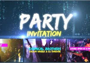 Birthday Invitation Template after Effects Videohive Party Invitation after Effects Template
