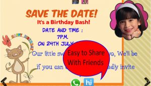 Birthday Invitation Template App Birthday Invitation with Photo android Apps On Google Play