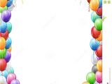 Birthday Invitation Template Balloons Balloons Header Template Stock Vector Image Of