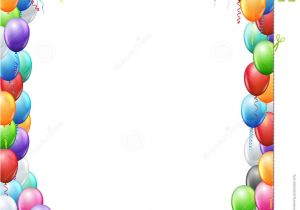 Birthday Invitation Template Balloons Balloons Header Template Stock Vector Image Of