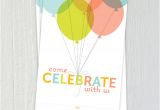Birthday Invitation Template Balloons Free Printable Pastel Balloons Party Invitation One