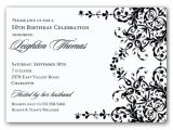 Birthday Invitation Template Black and White 10 Elegant Birthday Invitations Ideas Wording Samples