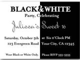 Birthday Invitation Template Black and White Inspiring Black and White Birthday Invitation Templates