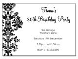 Birthday Invitation Template Black and White Vintage Black White Party Invitations the Invitation