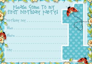 Birthday Invitation Template Boy Boys Printable Party Kits