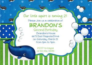 Birthday Invitation Template Boy Items Similar to Preppy Whale Birthday Invitation Boy