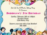 Birthday Invitation Template Disney Disney Characters Birthday Party Custom by
