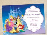 Birthday Invitation Template Disney Disney Princesses Party Invitation Template Instant