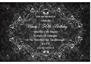 Birthday Invitation Template Elegant 10 Elegant Birthday Invitations Ideas Wording Samples