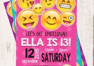 Birthday Invitation Template Emoji Emoji Birthday Invitation Emojis Emoji Invite Collectibles