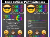 Birthday Invitation Template Emoji Free Customized Emoji Invitations and Birthday Printables