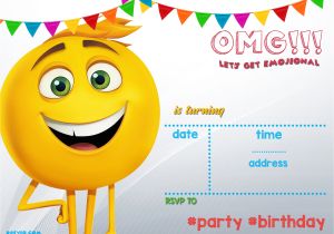 Birthday Invitation Template Emoji Free Printable Emoji Invitation Template Free Invitation