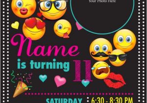 Birthday Invitation Template Emoji Hinkle Printing Invitations