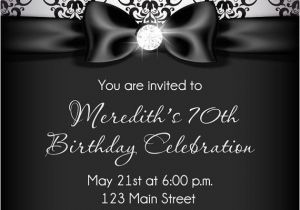 Birthday Invitation Template for Adults Diamond Birthday Invitation Adult Birthday Party