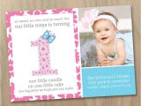 Birthday Invitation Template for Baby Girl 16 Best First Birthday Invites Printable Sample