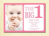 Birthday Invitation Template for Baby Girl Free Printable 1st Birthday Invitation Template In 2019