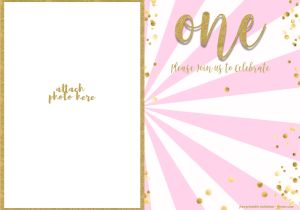 Birthday Invitation Template for Girl Free 1st Birthday Invitations Template for Girl Free