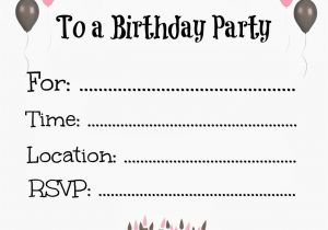 Birthday Invitation Template for Girl Free Printable Birthday Invitations for Kids Birthday