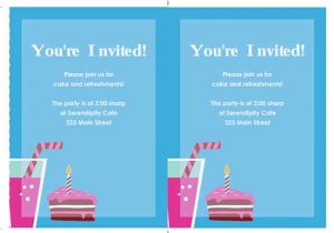 Birthday Invitation Template for Word 6 Free Party Invitation Templates Word Excel Pdf Templates