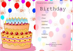 Birthday Invitation Template for Word What is A Birthday Invitation Free Word Templates