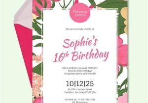 Birthday Invitation Template Girl Free 63 Printable Birthday Invitation Templates In Pdf