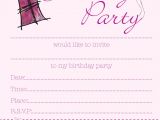 Birthday Invitation Template Girl Printable Birthday Invitations for Girls Free Invitation