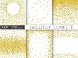 Birthday Invitation Template Gold 85 X 11 Gold Dot Confetti Digital Paper Invitation Template