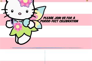 Birthday Invitation Template Hello Kitty Hello Kitty Invitation Template Portrait Mode Free